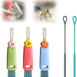 3-in-1 Cup Lid and Straw Cleaning Brush Set,